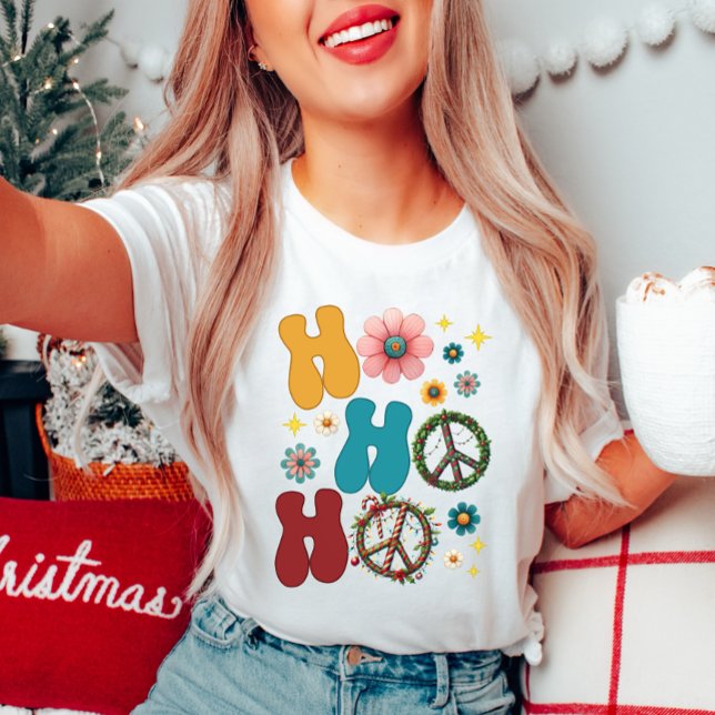 Ho Ho Ho Groovy jul T-Shirt (Skapare uppladdad)