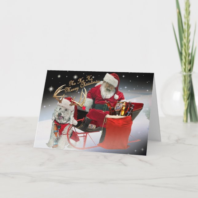 HO HO HO ha god julkort Helgkort (Framsida)