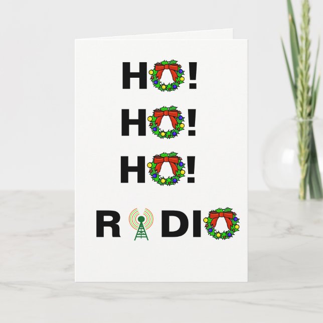 Ho! Ho! Ho! Ham Radio-julkort Helgkort (Framsida)