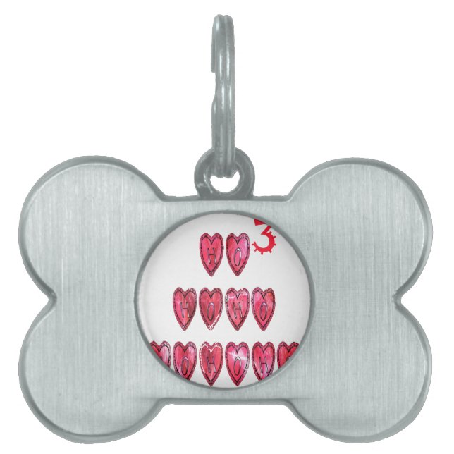 Ho Ho Ho Hearts Collection. ID-bricka Husdjur (Framsidan)