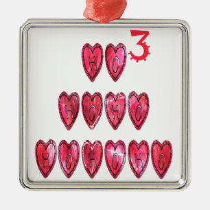 Ho Ho Ho Hearts Collection. Julgransprydnad Metall