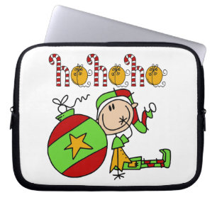 Ho Ho Ho Helgdag Cute Festive Elf Laptop Fodral