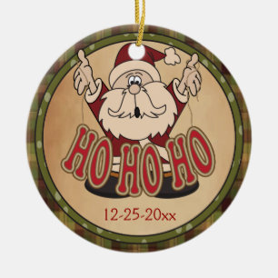 Ho Ho Ho Helgdag Jultomten Ornament