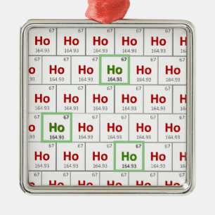 ’Ho Ho Ho’ Helgdag Periodic Bord Ornament