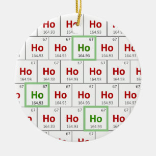 ’Ho Ho Ho’ Helgdag Periodic Bord Ornament