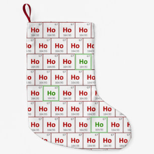 "Ho Ho Ho" Helgdag Periodisk Bord-kemi Liten Julstrumpa