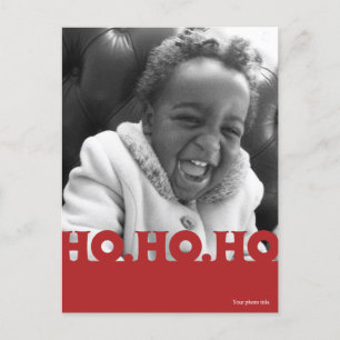 Ho Ho Ho helgdagfotovykort Helg Vykort