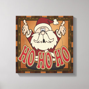 Ho Ho Ho helgdagjultomtenkanfas Canvastryck