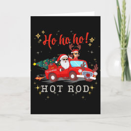 Ho ho ho ho Hot rod jultomten Reindeer Lastbil Helgkort
