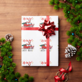 Ho ho ho ho Hot rod jultomten Reindeer Lastbil Presentpapper