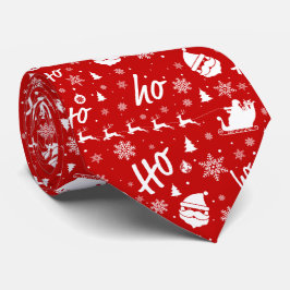 Ho Ho Ho Ho Red & White jul Mönster Slips