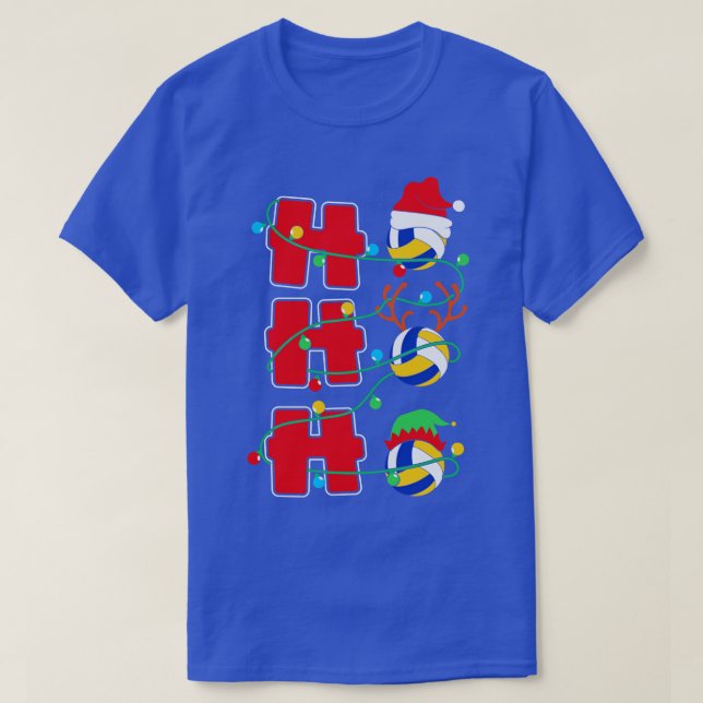 Ho Ho Ho Ho Volleyball julgåva T Shirt (Design framsida)