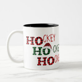 Ho Ho Ho - Hockey Hockey Hockey Två-Tonad Mugg