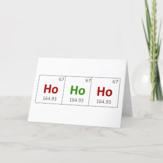 Ho Ho Ho Holiday Periodiska Systemet Kort
