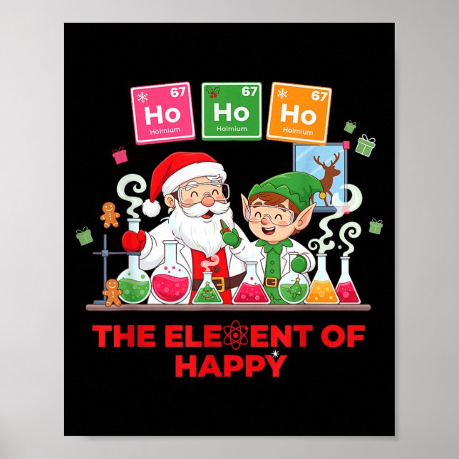 Ho Ho Ho Holmium Chemistry Element 67 Meme Of Peri Poster (Framsidan)