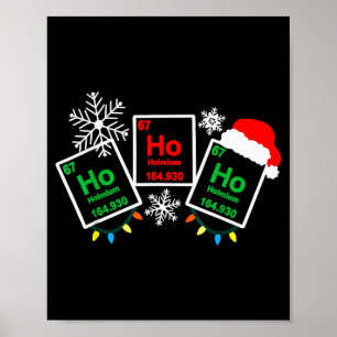 Ho Ho Ho Holmium kemi element 67 periodiska system Poster
