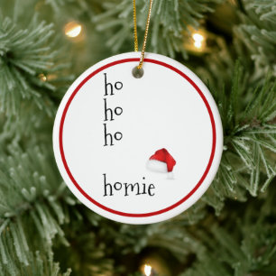 Ho Ho Ho Homie - Finny jul Julgransprydnad Keramik