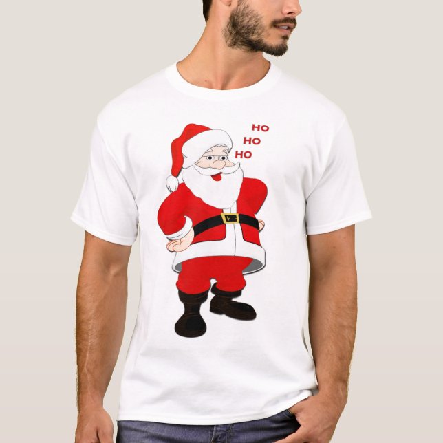 HO HO HO Jag Tänkor inte So Santa T Shirt (Framsida)
