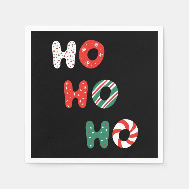 Ho Ho Ho jul 3 lager servetter (Framsidan)