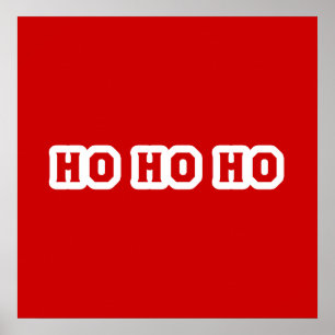 Ho Ho Ho jul Cheer Poster