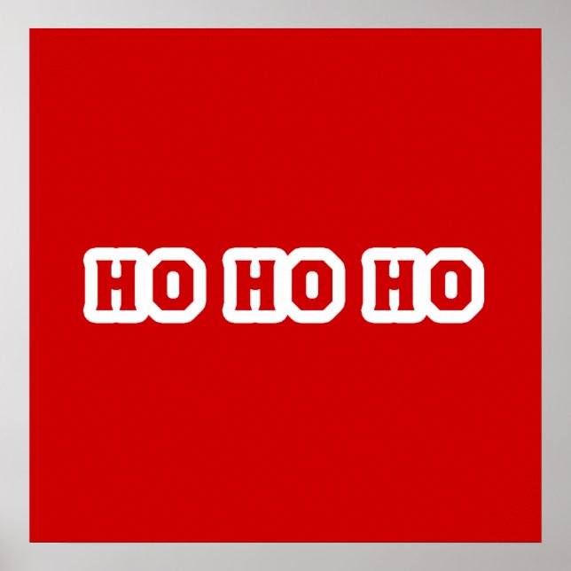 Ho Ho Ho jul Cheer Poster (Framsidan)