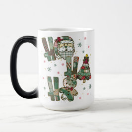 Ho Ho Ho Jul Festiv Lappteknik Magisk Mugg
