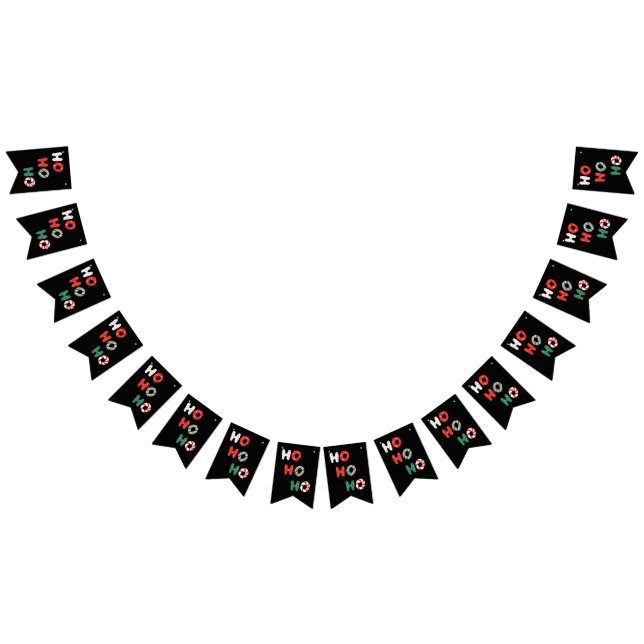 Ho Ho Ho jul flaggor banner (Alla)
