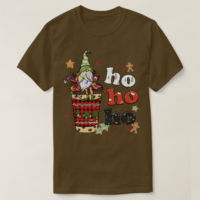 Ho Ho Ho Jul Gnome 7 T Shirt (Design framsida)