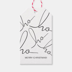 Ho Ho Ho Jul Helgdag Gift Märkre Presentetikett