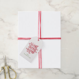 Ho Ho Ho Jul Helgdag Gift Märkres Presentetikett