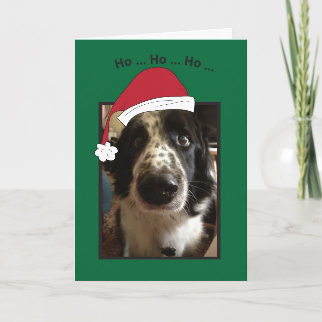 Ho Ho Ho jul Helgkort (Framsida)