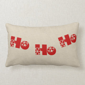 Ho Ho Ho Jul Lumbar Burlap Pillow Lumbarkudde