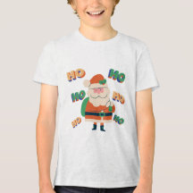 Ho Ho Ho Jul T-Shirt | Rolig Grafik för Högtider