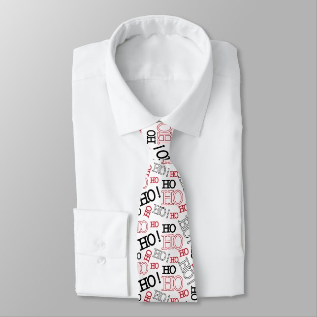Ho Ho Ho jul Typography Neck Tie Slips (Bunden)