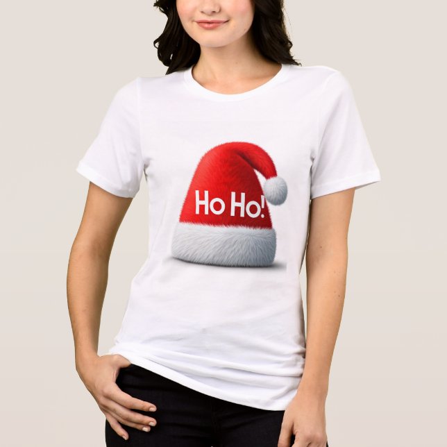 "Ho Ho Ho Jul Women's T-Shirt - Roligt (Framsida)