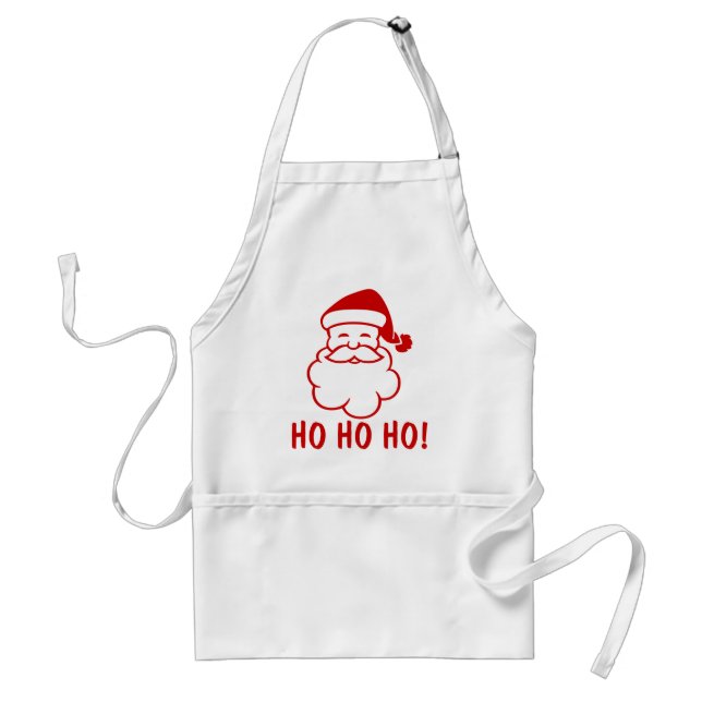 Ho Ho Ho Julaproner med lustigt Jultomten. Förkläde (Framsidan)