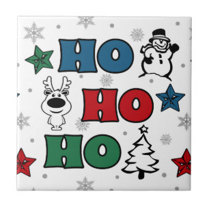 Ho-Ho-Ho-juldesign Kakelplatta