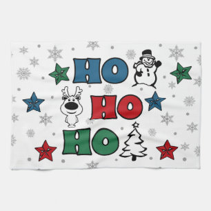 Ho-Ho-Ho-juldesign Kökshandduk