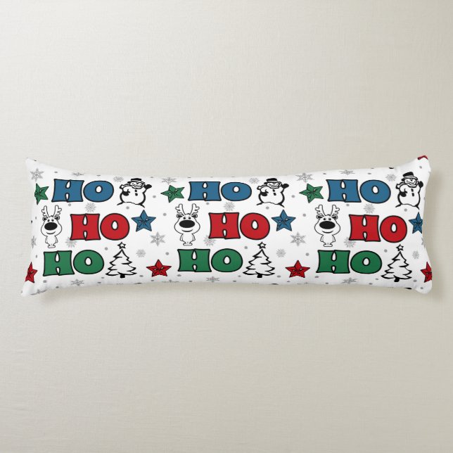 Ho-Ho-Ho-juldesign Kroppskudde (Framsidan)