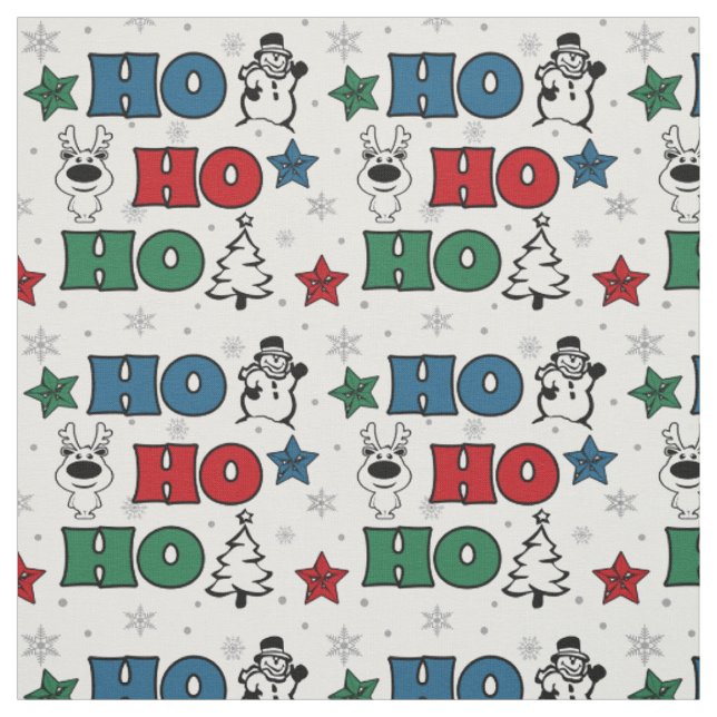 Ho-Ho-Ho-juldesign Tyg (Provkarta)