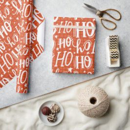 Ho Ho Ho Julens Chic Modern Typografi Presentpapper