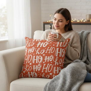 Ho Ho Ho Julens Helgdag Modern Chic Kudde