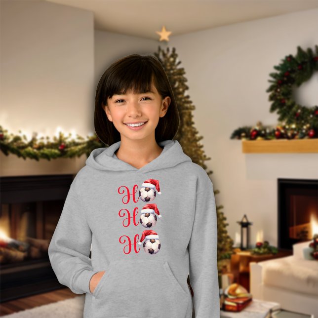 Ho Ho Ho Julfotboll Flickor T Shirt (Skapare uppladdad)