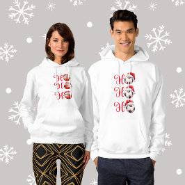 Ho Ho Ho Julfotboll Hoodie