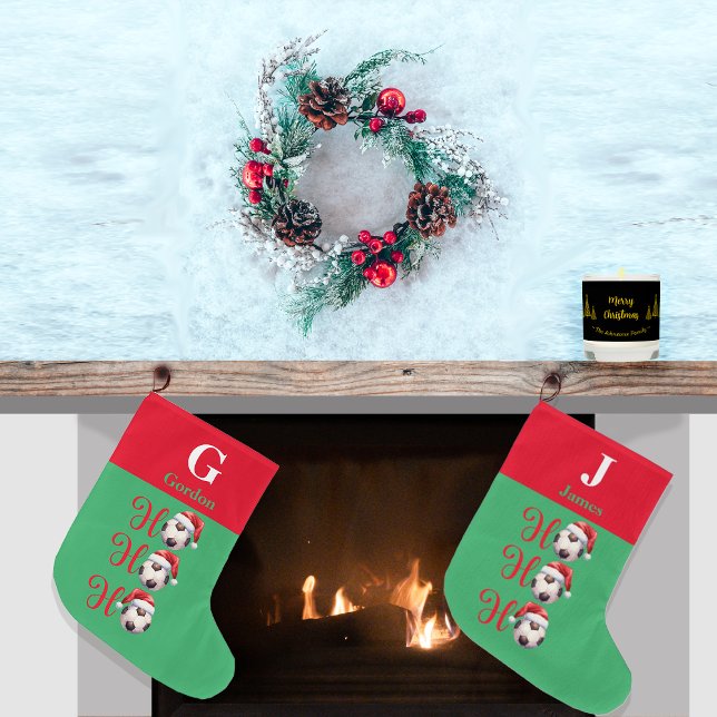 Ho Ho Ho Julfotboll Stor Julstrumpa (Skapare uppladdad)
