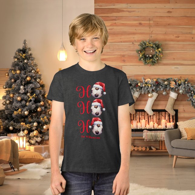 Ho Ho Ho julfotboll T Shirt (Skapare uppladdad)