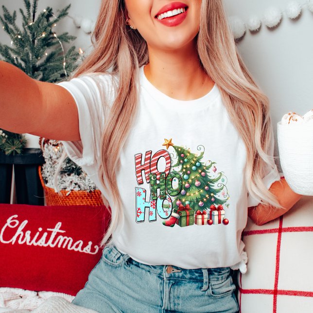 Ho Ho Ho Julgran T-Shirt (Skapare uppladdad)