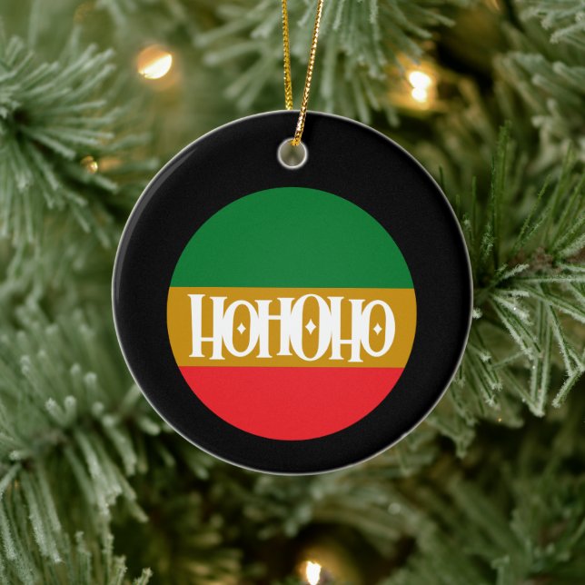 Ho Ho Ho - Julgransprydnad Keramik (Träd)