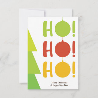 Ho Ho Ho julhälsningar. Kort