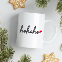Ho Ho Ho | Julhjärta Modern Minimalist